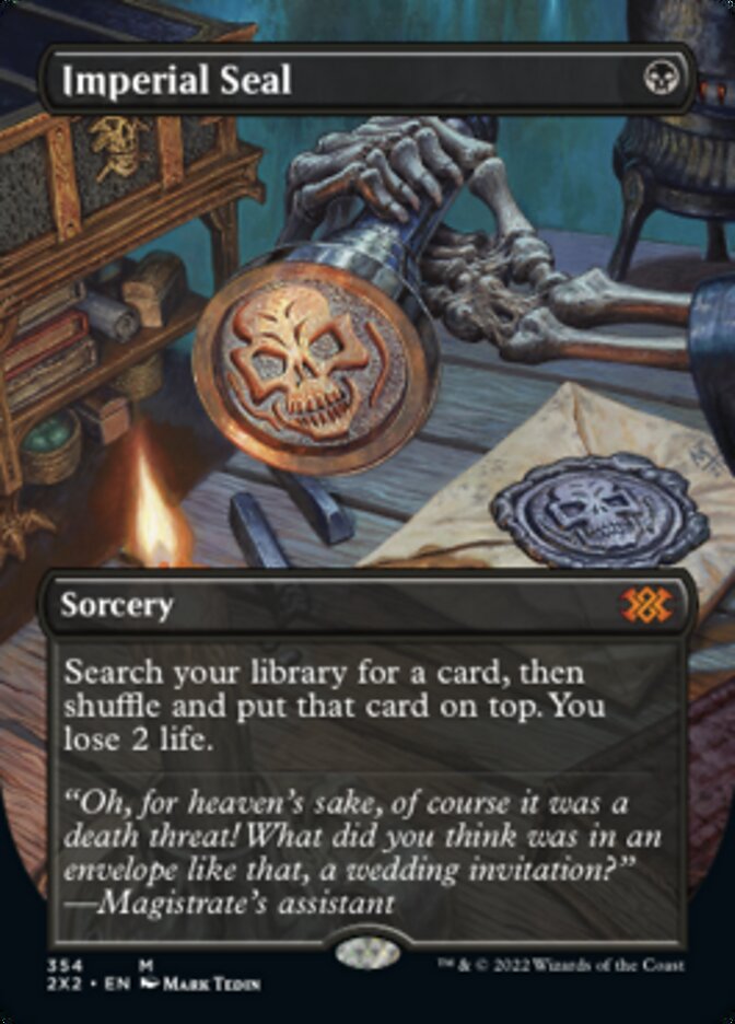 Imperial Seal (Borderless Alternate Art) [Double Masters 2022] | Impulse Games and Hobbies