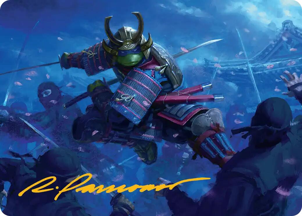 Leonardo, Sewer Samurai Art Card (1/54) (Gold-Stamped Signature) [Teenage Mutant Ninja Turtles Art Series] | Impulse Games and Hobbies