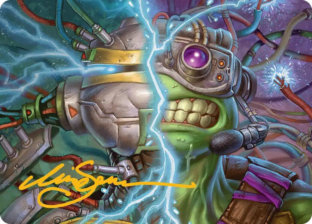 Mind Transfer Protocol Art Card (Gold-Stamped Signature) [Teenage Mutant Ninja Turtles Art Series] | Impulse Games and Hobbies