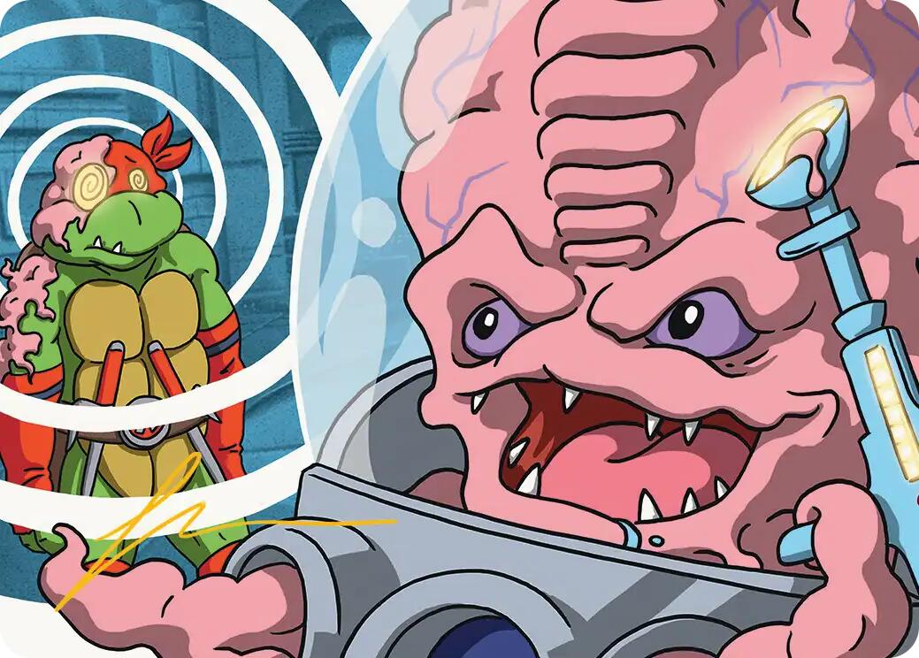Krang, Master Mind Art Card (25/54) (Gold-Stamped Signature) [Teenage Mutant Ninja Turtles Art Series] | Impulse Games and Hobbies