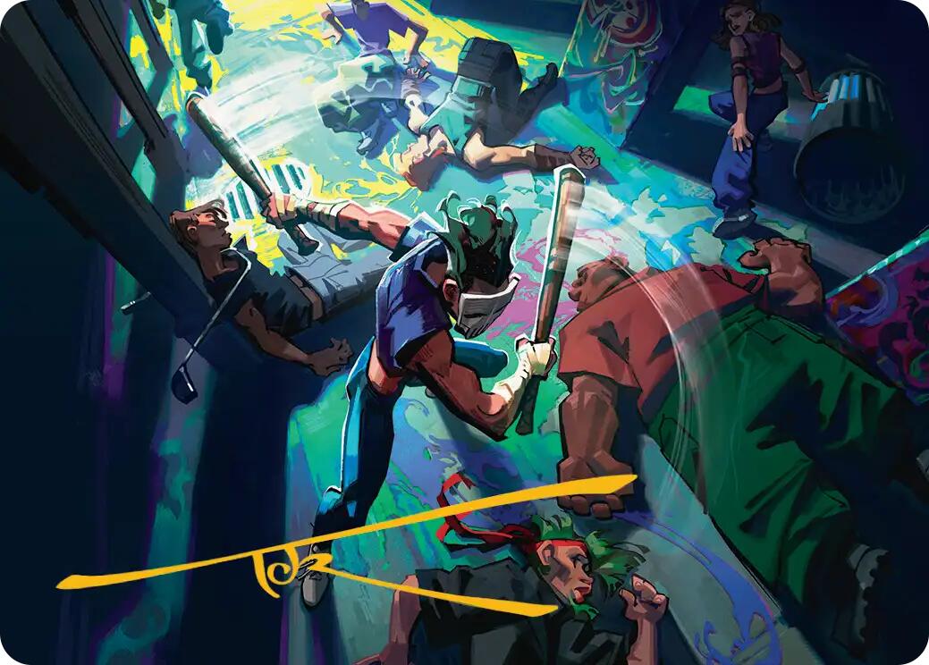 Pain 101 Art Card (Gold-Stamped Signature) [Teenage Mutant Ninja Turtles Art Series] | Impulse Games and Hobbies