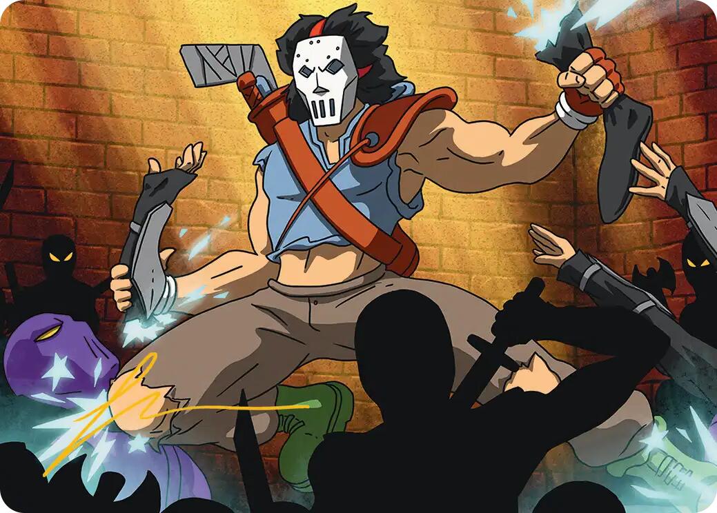 Casey Jones, Vigilante Art Card (Gold-Stamped Signature) [Teenage Mutant Ninja Turtles Art Series] | Impulse Games and Hobbies
