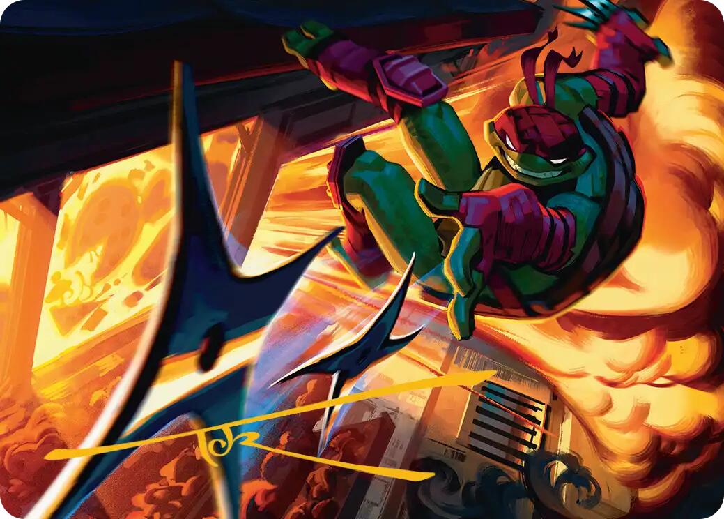 Storm of Steel Art Card (Gold-Stamped Signature) [Teenage Mutant Ninja Turtles Art Series] | Impulse Games and Hobbies