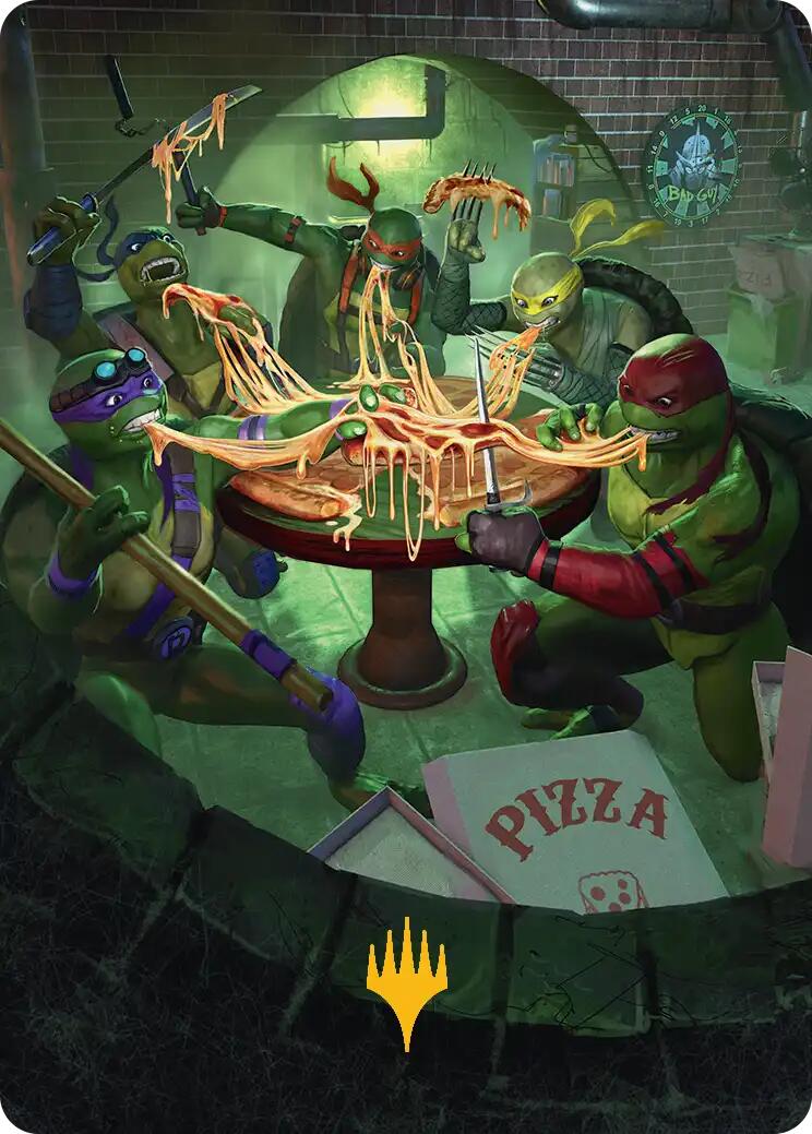 Food Chain Art Card (Gold-Stamped) [Teenage Mutant Ninja Turtles Art Series] | Impulse Games and Hobbies