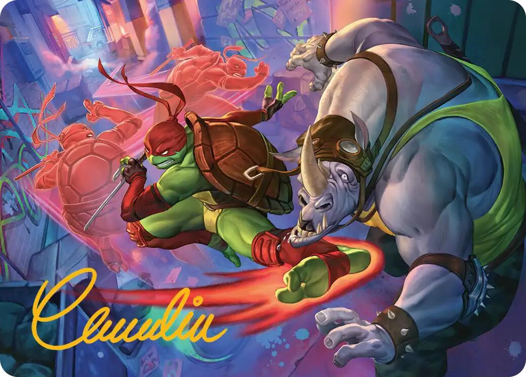 Super Combo Art Card (Gold-Stamped Signature) [Teenage Mutant Ninja Turtles Art Series] | Impulse Games and Hobbies