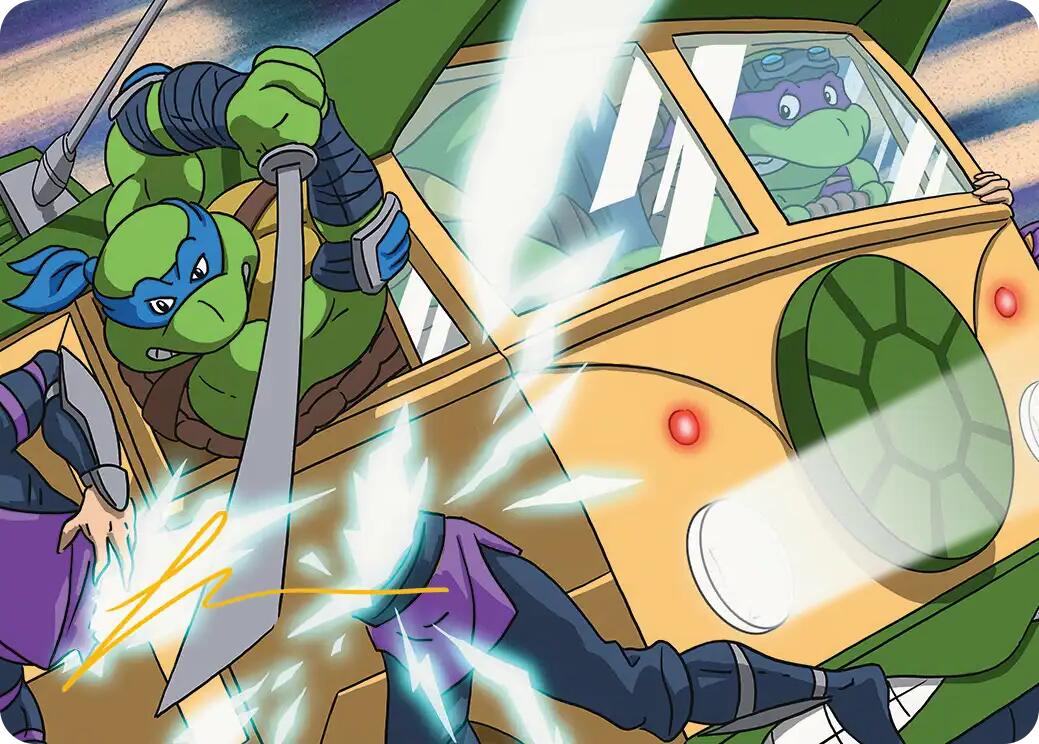 Don & Leo, Problem Solvers Art Card (Gold-Stamped Signature) [Teenage Mutant Ninja Turtles Art Series] | Impulse Games and Hobbies