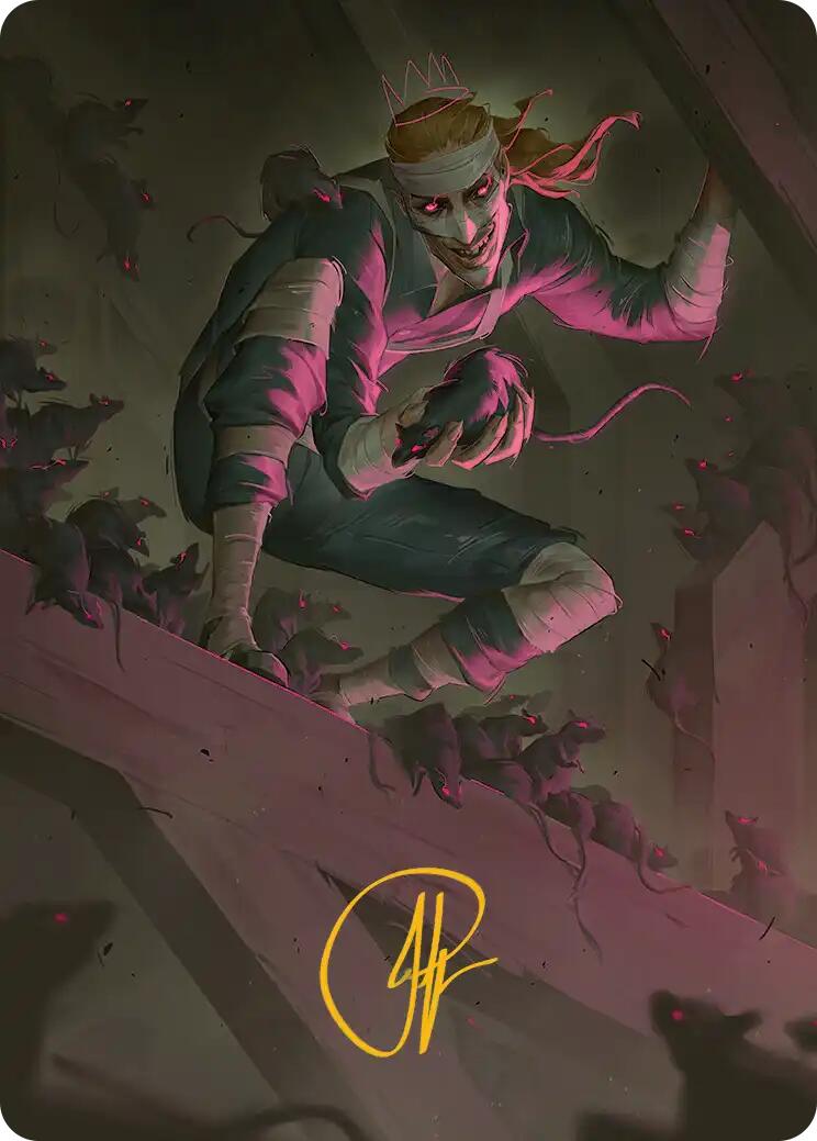 Rat King, the Chaosbringer Art Card (Gold-Stamped Signature) [Teenage Mutant Ninja Turtles Art Series] | Impulse Games and Hobbies