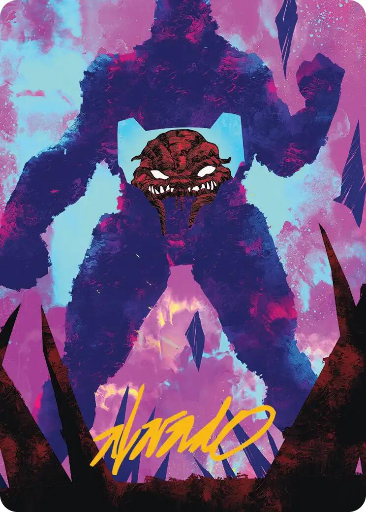Krang, Utrom Warlord Art Card (Gold-Stamped Signature) [Teenage Mutant Ninja Turtles Art Series] | Impulse Games and Hobbies