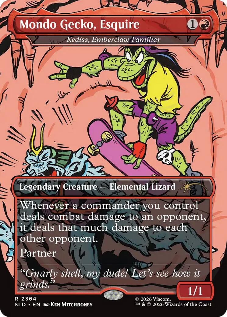 Mondo Gecko, Esquire - Kediss, Emberclaw Familiar [Secret Lair Drop Series] | Impulse Games and Hobbies