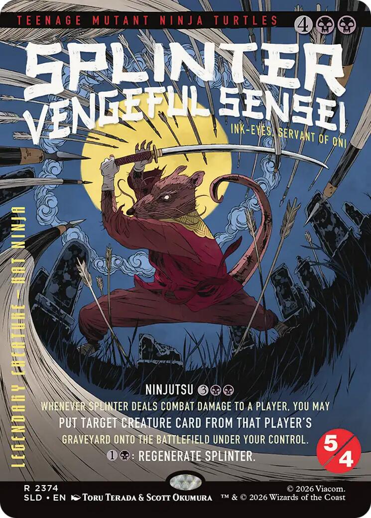 Splinter, Vengeful Sensei - Ink-Eyes, Servant of Oni [Secret Lair Drop Series] | Impulse Games and Hobbies