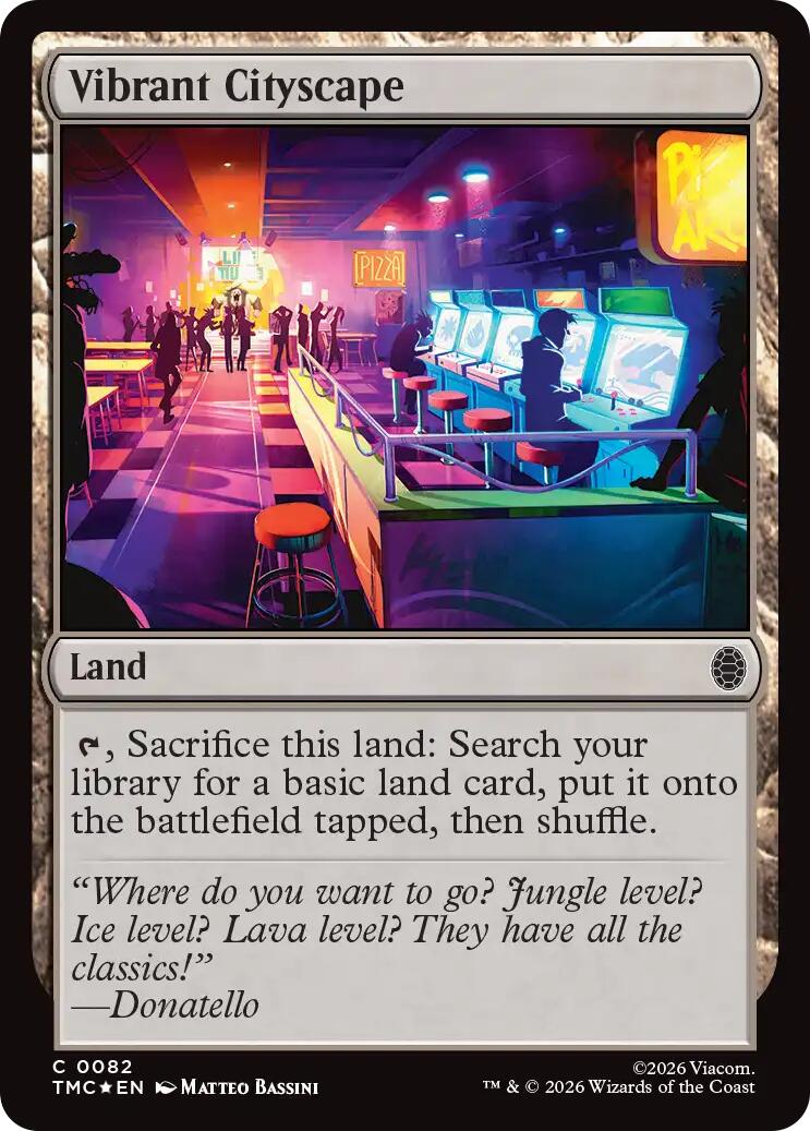 Vibrant Cityscape (Surge Foil) [Teenage Mutant Ninja Turtles Commander] | Impulse Games and Hobbies