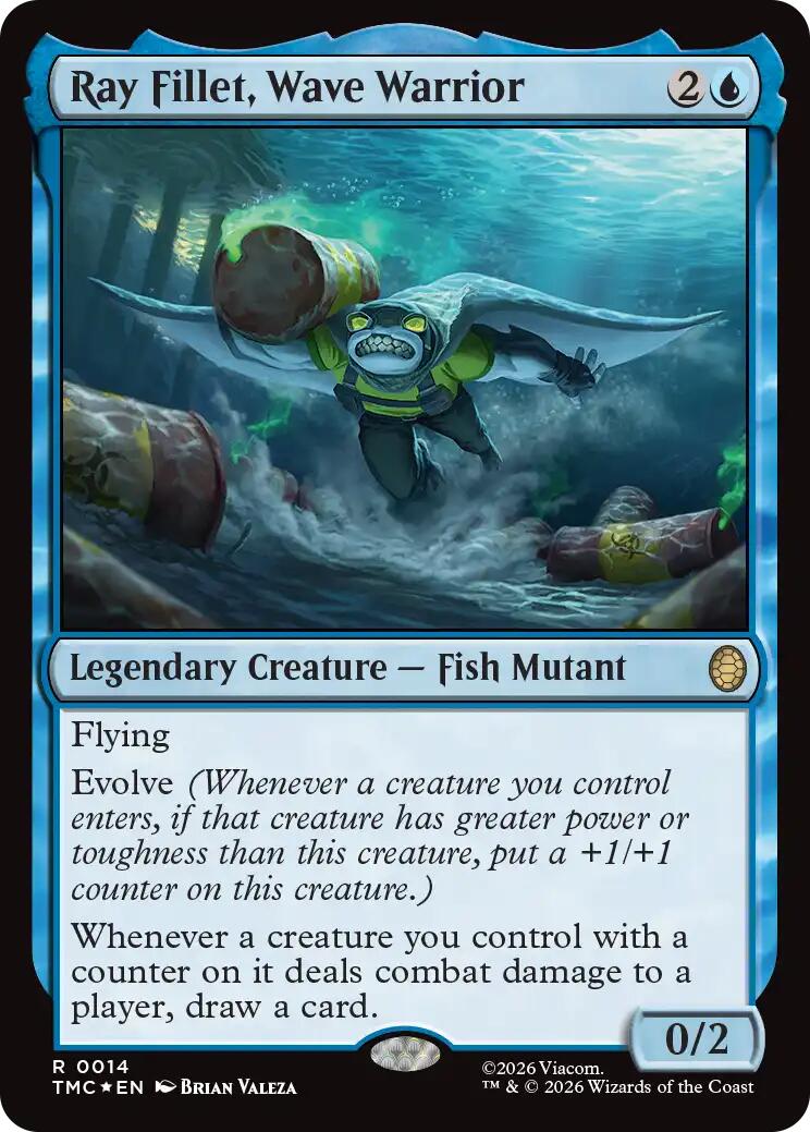 Ray Fillet, Wave Warrior (Surge Foil) [Teenage Mutant Ninja Turtles Commander] | Impulse Games and Hobbies