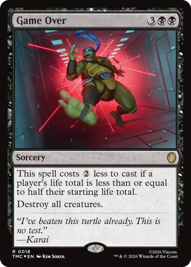 Game Over (Surge Foil) [Teenage Mutant Ninja Turtles Commander] | Impulse Games and Hobbies