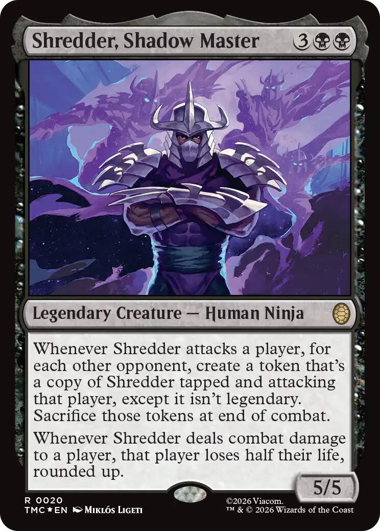 Shredder, Shadow Master (Surge Foil) [Teenage Mutant Ninja Turtles Commander] | Impulse Games and Hobbies