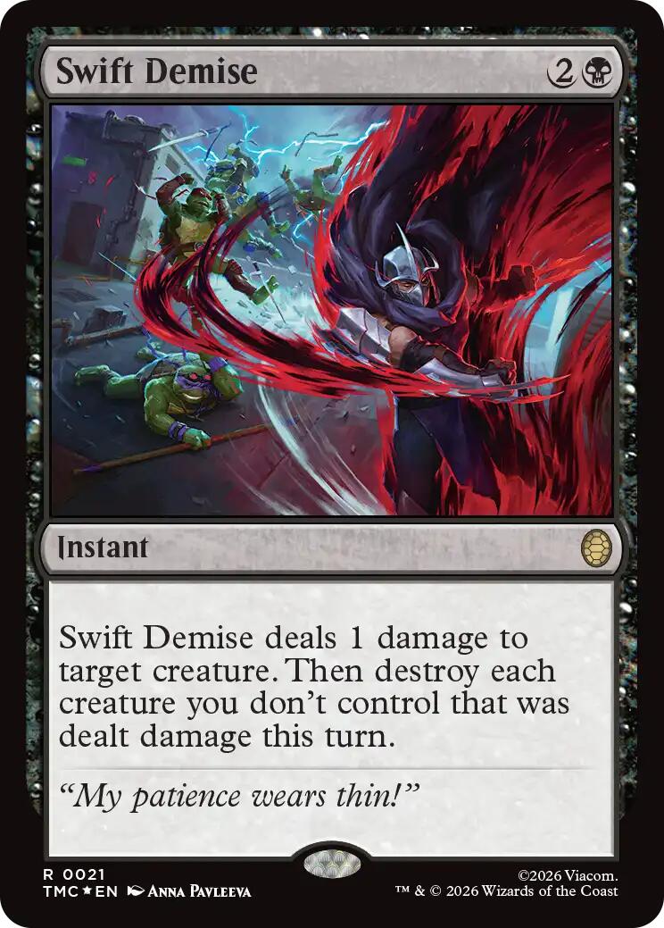 Swift Demise (Surge Foil) [Teenage Mutant Ninja Turtles Commander] | Impulse Games and Hobbies