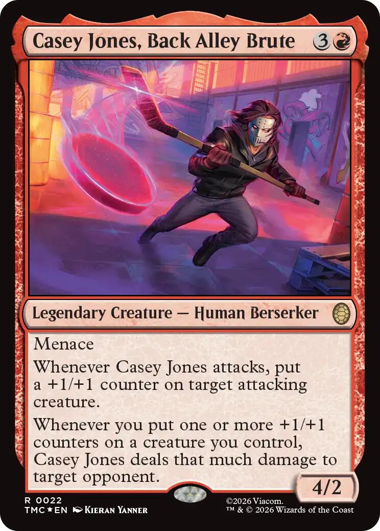 Casey Jones, Back Alley Brute (Surge Foil) [Teenage Mutant Ninja Turtles Commander] | Impulse Games and Hobbies