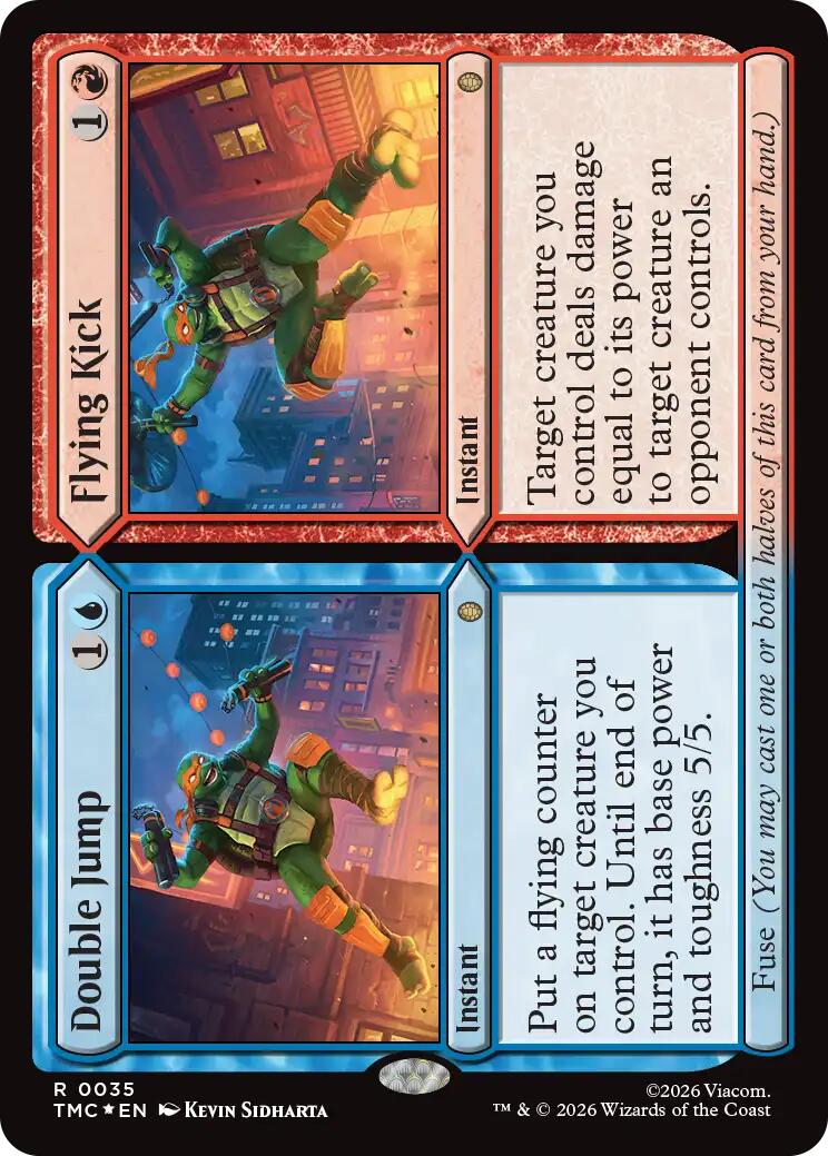 Double Jump // Flying Kick (Surge Foil) [Teenage Mutant Ninja Turtles Commander] | Impulse Games and Hobbies