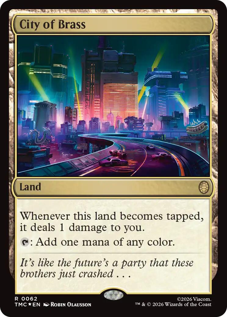 City of Brass (Surge Foil) [Teenage Mutant Ninja Turtles Commander] | Impulse Games and Hobbies