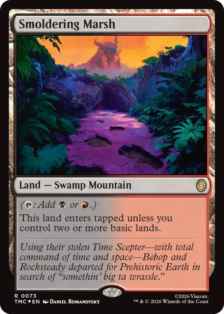 Smoldering Marsh (Surge Foil) [Teenage Mutant Ninja Turtles Commander] | Impulse Games and Hobbies