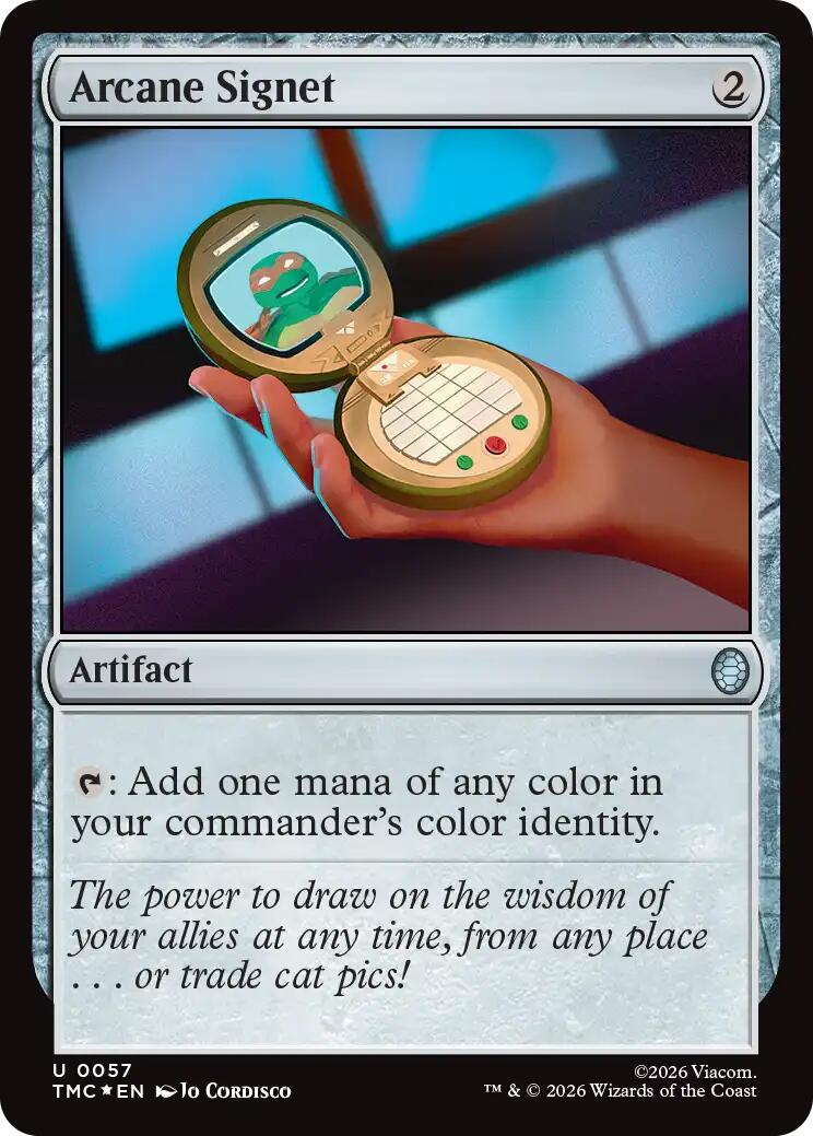 Arcane Signet (Surge Foil) [Teenage Mutant Ninja Turtles Commander] | Impulse Games and Hobbies