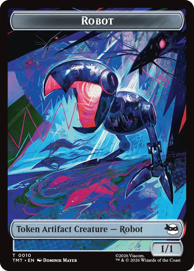 Treasure // Robot Double-Sided Token [Teenage Mutant Ninja Turtles Commander Tokens] | Impulse Games and Hobbies