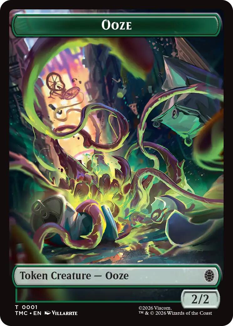 Ooze // Clue Double-Sided Token [Teenage Mutant Ninja Turtles Commander Tokens] | Impulse Games and Hobbies