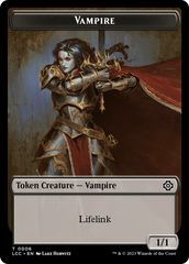 Vampire (0006) // Vampire Demon Double-Sided Token [The Lost Caverns of Ixalan Commander Tokens] | Impulse Games and Hobbies