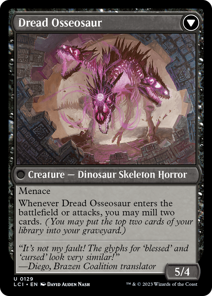 Visage of Dread // Dread Osseosaur [The Lost Caverns of Ixalan] | Impulse Games and Hobbies