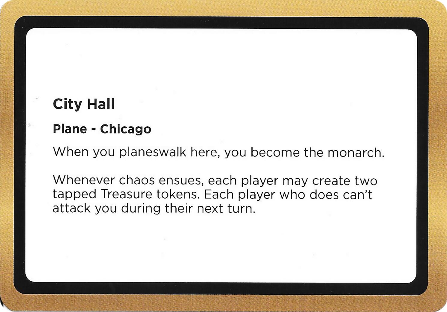 City Hall (Black Lotus Unknown Planechase) [Oversize Cards] | Impulse Games and Hobbies