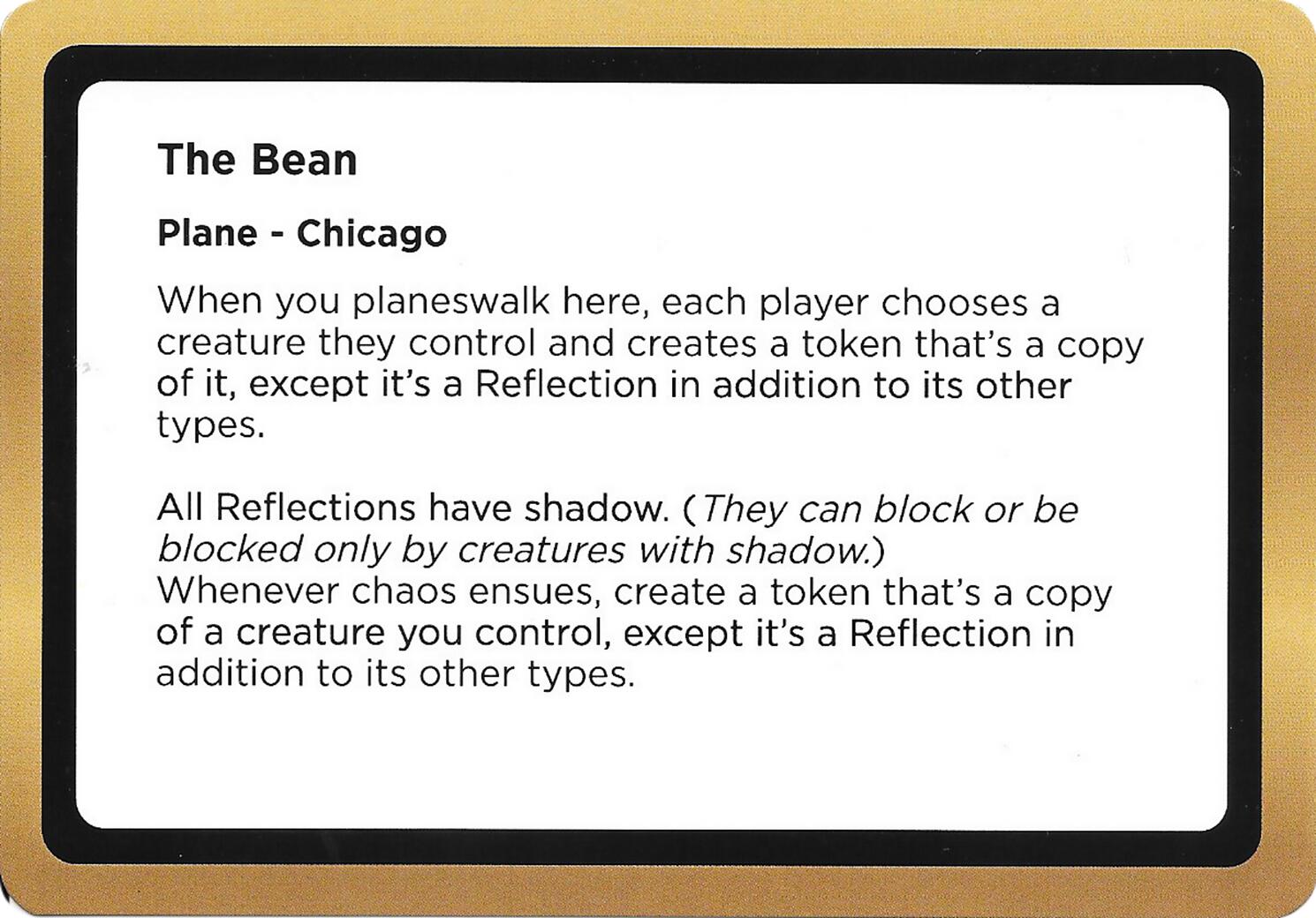 The Bean (Black Lotus Unknown Planechase) [Oversize Cards] | Impulse Games and Hobbies