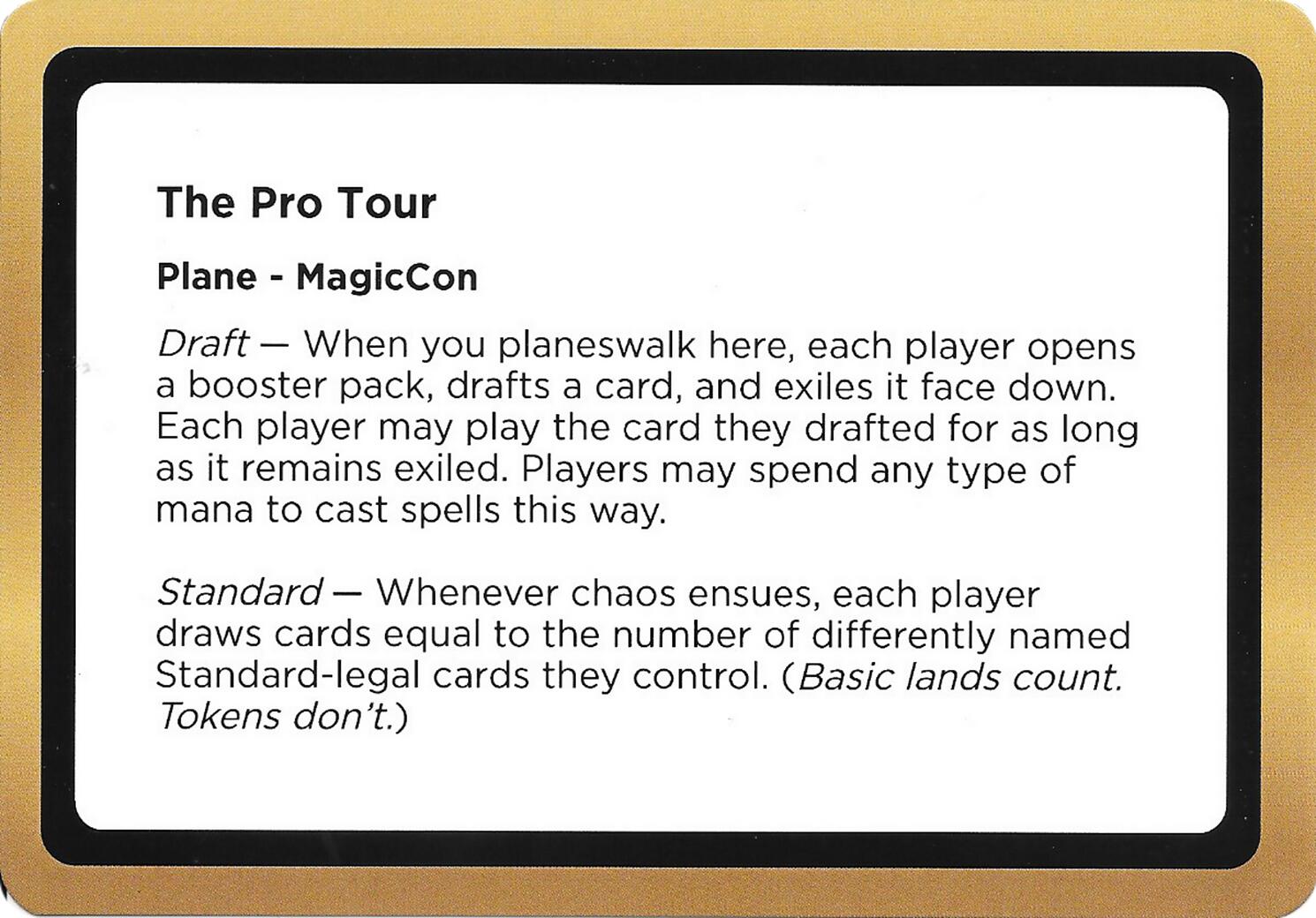 The Pro Tour (Black Lotus Unknown Planechase) [Oversize Cards] | Impulse Games and Hobbies