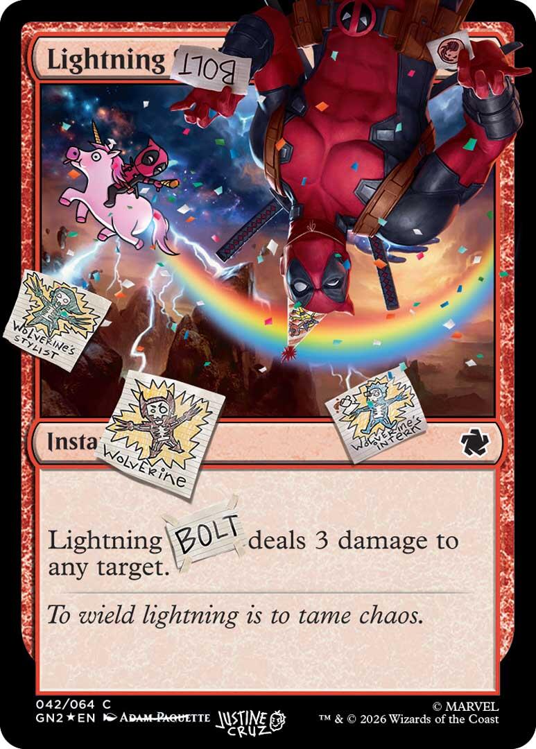 Lightning Bolt (042) (Pool Party Foil) [Secret Lair Drop Series] | Impulse Games and Hobbies