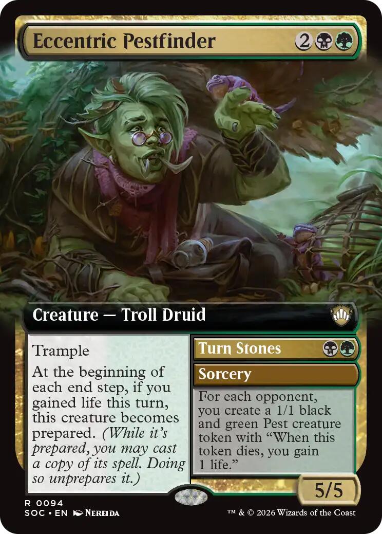 Eccentric Pestfinder (Extended Art) [Secrets of Strixhaven Commander] | Impulse Games and Hobbies