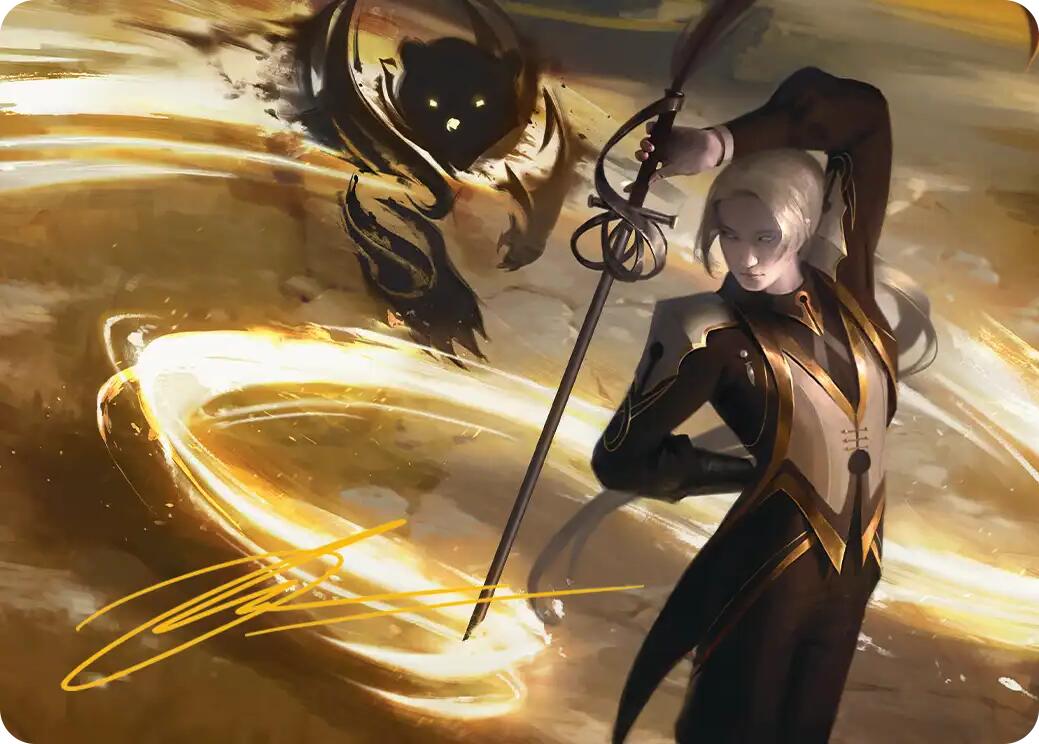 Rapier Wit Art Card (Gold-Stamped Signature) [Secrets of Strixhaven Art Series] | Impulse Games and Hobbies