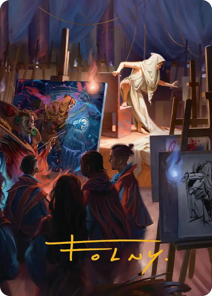 Archaeomancer Art Card (Gold-Stamped Signature) [Secrets of Strixhaven Art Series] | Impulse Games and Hobbies