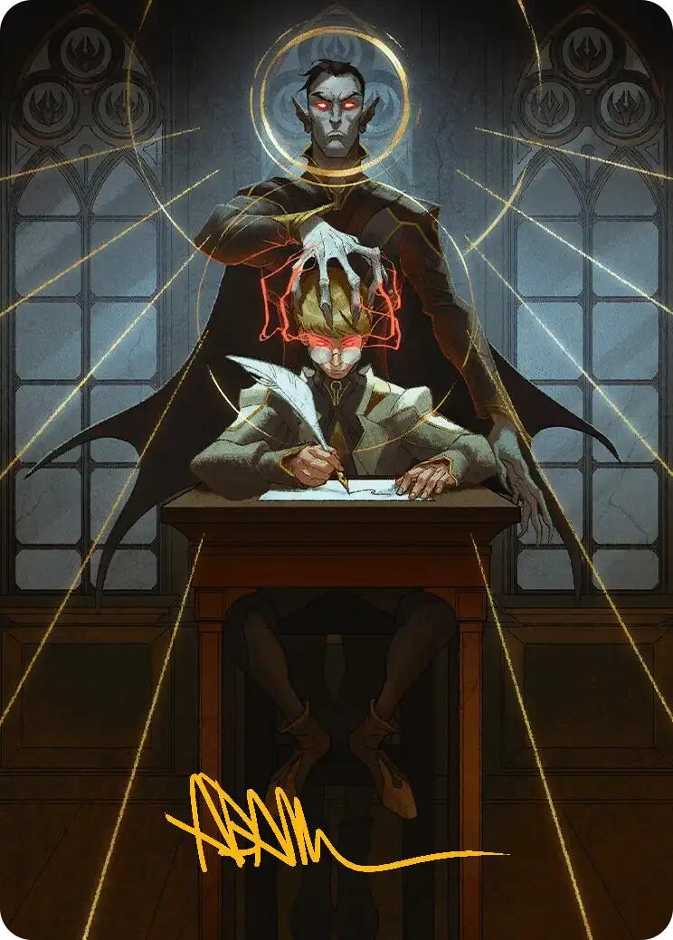 Vampiric Tutor Art Card (Gold-Stamped Signature) [Secrets of Strixhaven Art Series] | Impulse Games and Hobbies