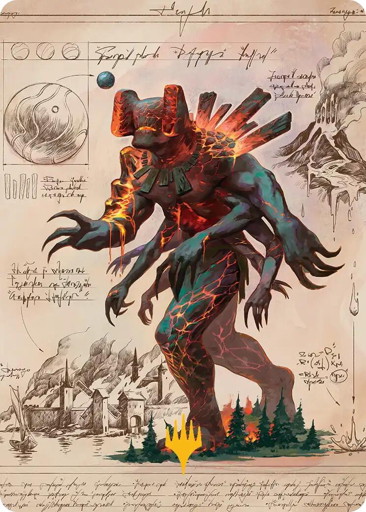 Magmablood Archaic Art Card (Gold-Stamped Planeswalker Symbol) [Secrets of Strixhaven Art Series] | Impulse Games and Hobbies
