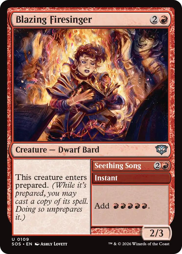 Blazing Firesinger [Secrets of Strixhaven] | Impulse Games and Hobbies