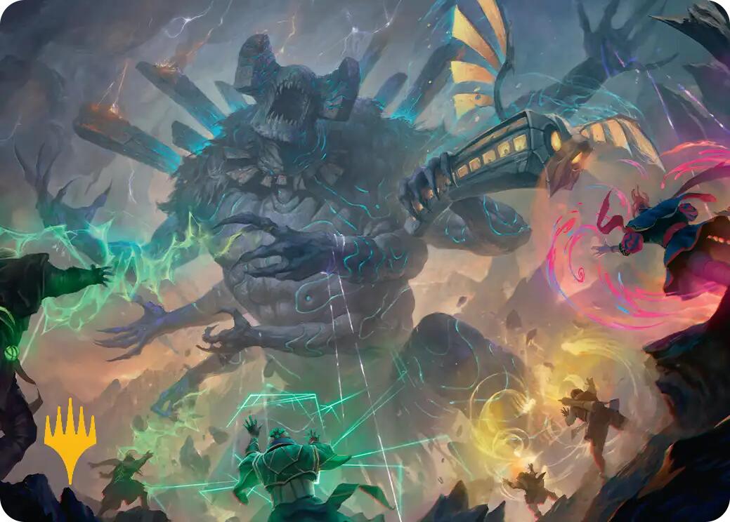 Moment of Reckoning Art Card (Gold-Stamped Planeswalker Symbol) [Secrets of Strixhaven Art Series] | Impulse Games and Hobbies