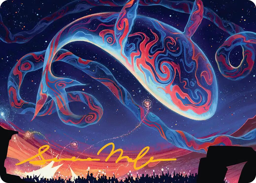 Spectacular Skywhale Art Card (Gold-Stamped Signature) [Secrets of Strixhaven Art Series] | Impulse Games and Hobbies