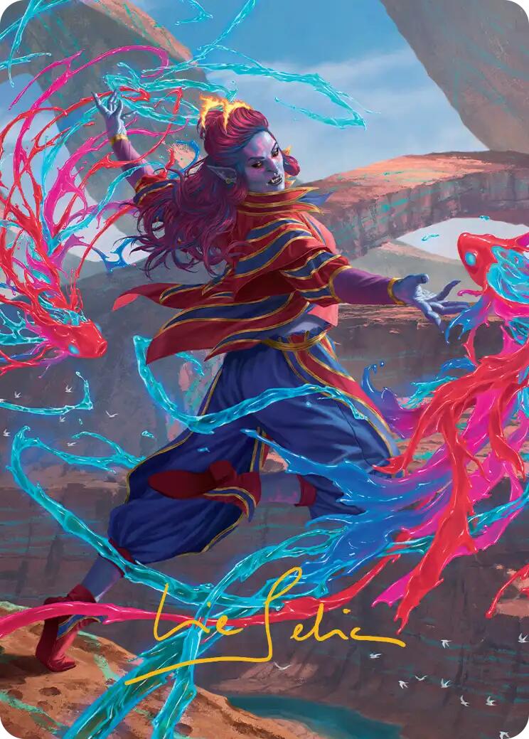 Rootha, Mastering the Moment Art Card (Gold-Stamped Signature) [Secrets of Strixhaven Art Series] | Impulse Games and Hobbies