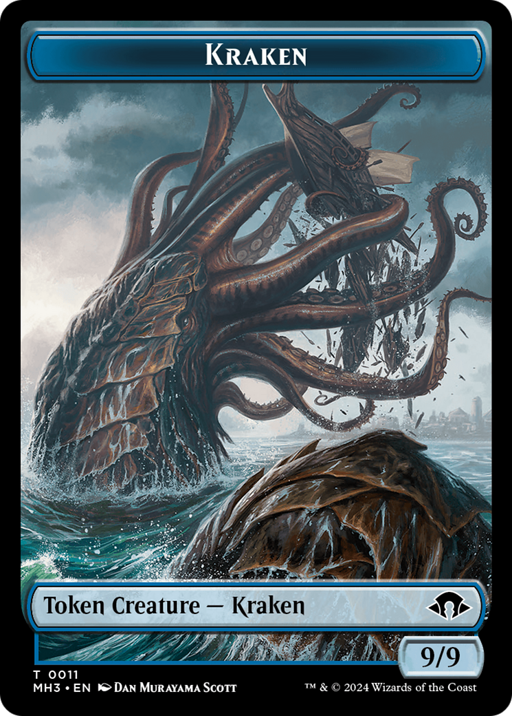 Kraken // Energy Reserve Double-Sided Token [Modern Horizons 3 Tokens] | Impulse Games and Hobbies