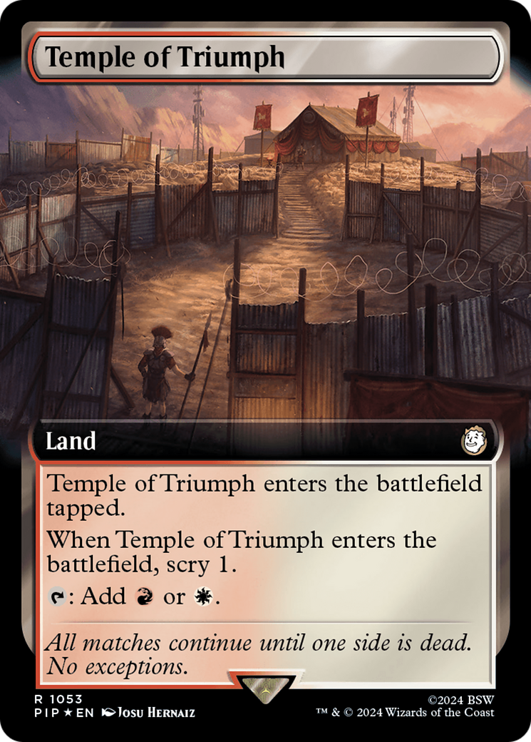 Temple of Triumph (Extended Art) (Surge Foil) [Fallout] | Impulse Games and Hobbies