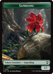 Saproling // Pest (0023) Double-Sided Token [Secrets of Strixhaven Commander Tokens] | Impulse Games and Hobbies