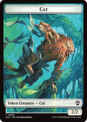 Cat // Inkling (0022) Double-Sided Token [Secrets of Strixhaven Commander Tokens] | Impulse Games and Hobbies