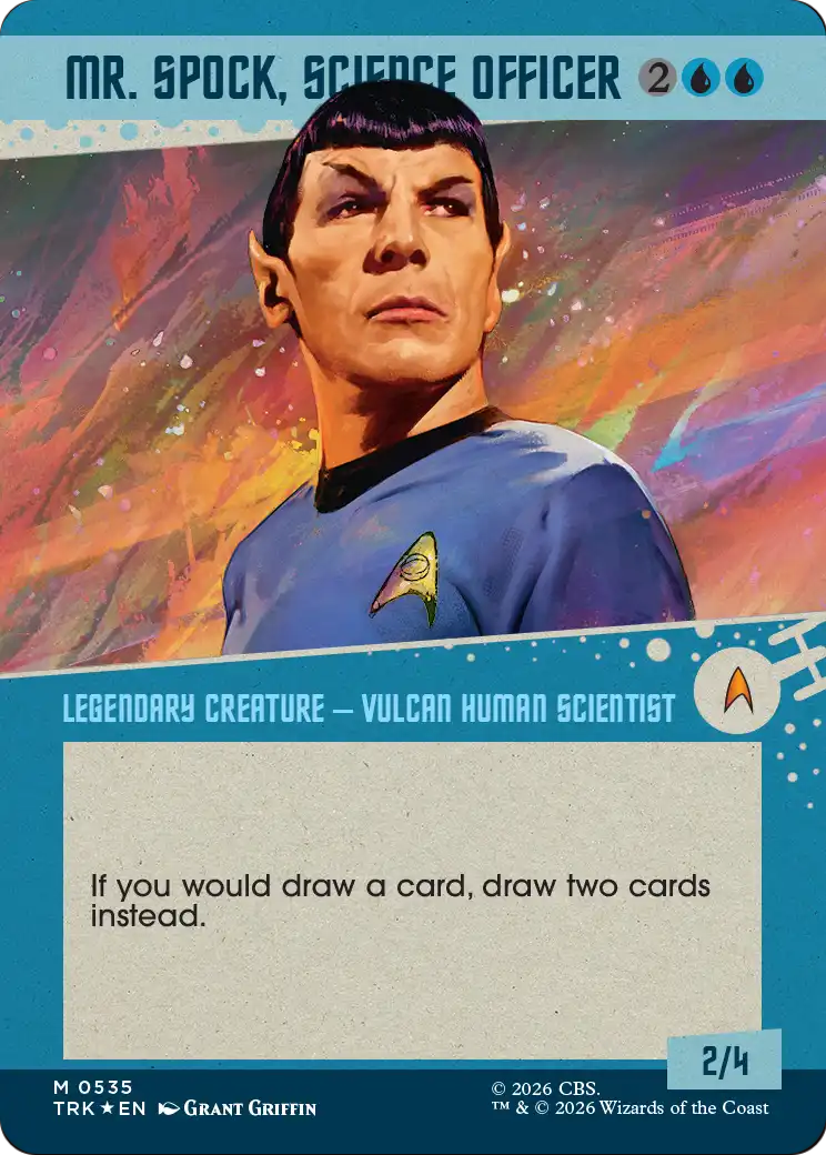 Mr. Spock, Science Officer (Borderless) (Surge Foil) [Star Trek] | Impulse Games and Hobbies