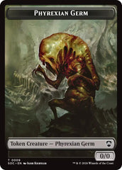 Phyrexian Germ // Treasure Double-Sided Token [Secrets of Strixhaven Commander Tokens] | Impulse Games and Hobbies