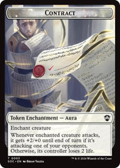 Contract // Pegasus Double-Sided Token [Secrets of Strixhaven Commander Tokens] | Impulse Games and Hobbies