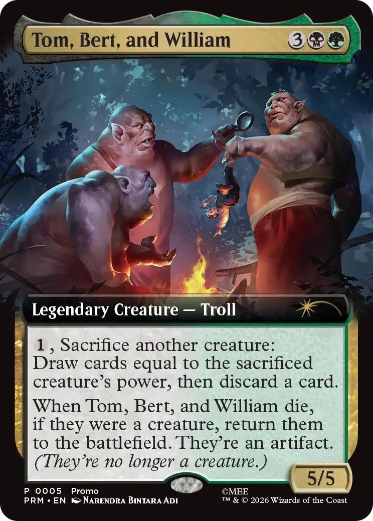 Tom, Bert, and William (Extended Art) [Media Promos] | Impulse Games and Hobbies
