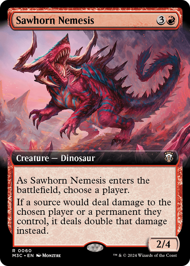 Sawhorn Nemesis (Extended Art) [Modern Horizons 3 Commander] | Impulse Games and Hobbies